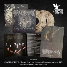 CRADLE OF FILTH · Dusk And Her Embrace (The Original Sin) | CREAM CLEAR/BLACK MARBLED 2LP (Gothic Metal/Black Metal Vinyl) · Bild 2