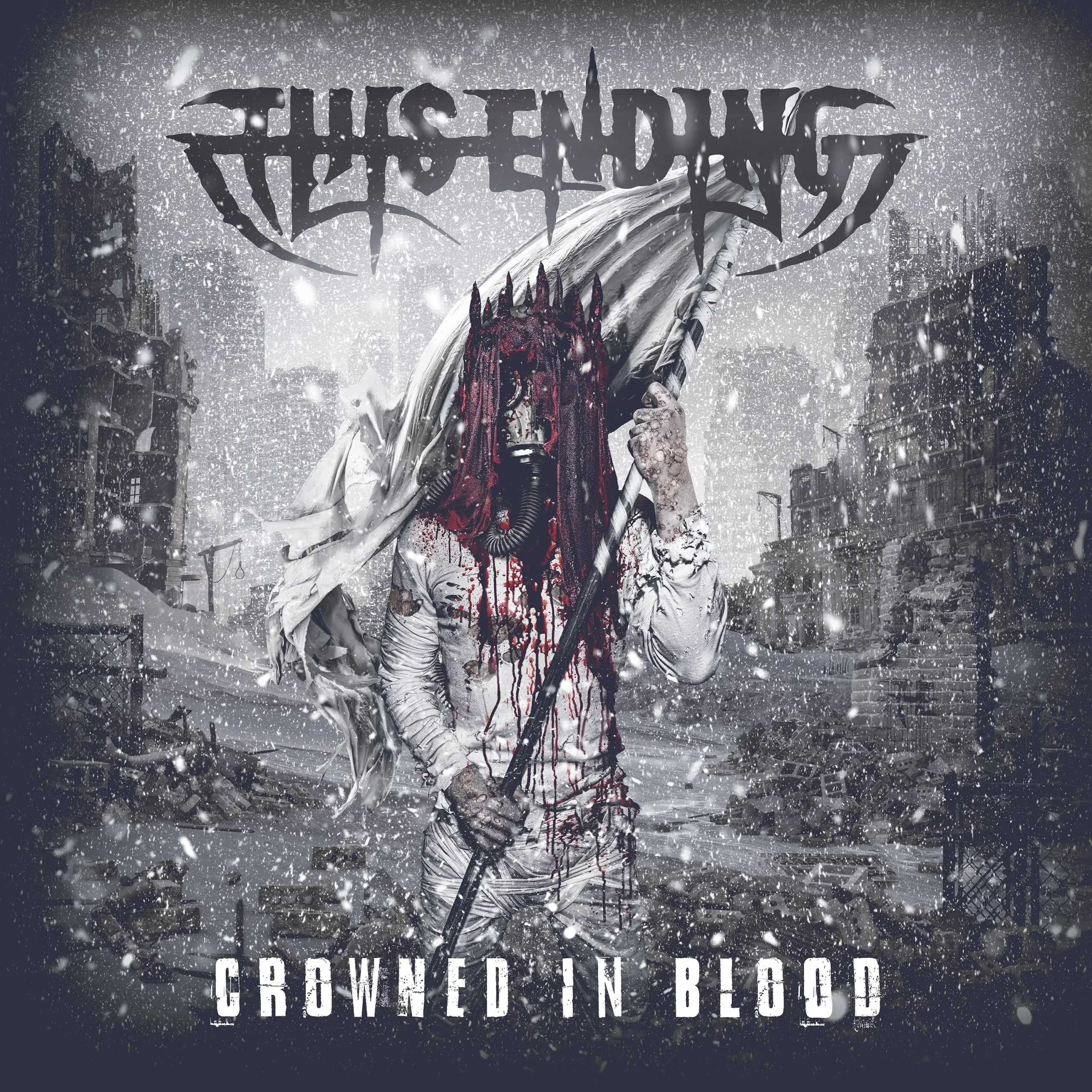 THIS ENDING - Crowned In Blood · WHITE/BLACK MARBLED LP 1