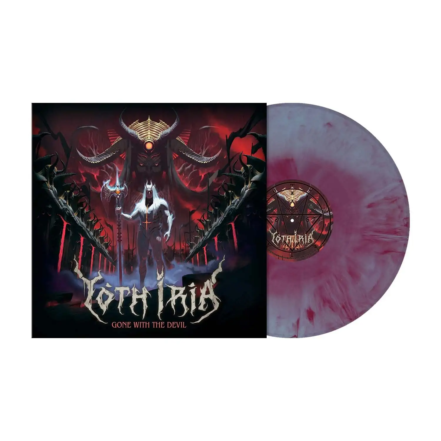 YOTH IRIA · Gone with the Devil | GALAXY BLUE SKY PINK LP (Heavy Metal Vinyl)