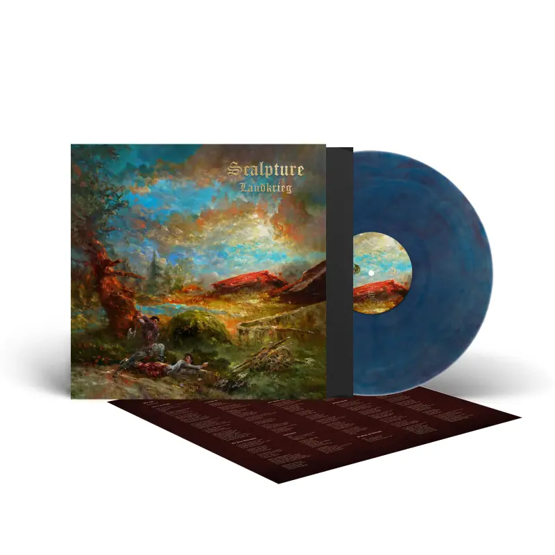 SCALPTURE · Landkrieg | CRYSTAL CLEAR/RED/BLUE MARBLED LP (Death Metal Vinyl)