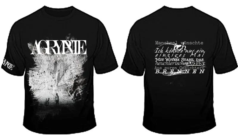 AGRYPNIE · 16[485] TS | T-SHIRT S (Black Metal Clothes)