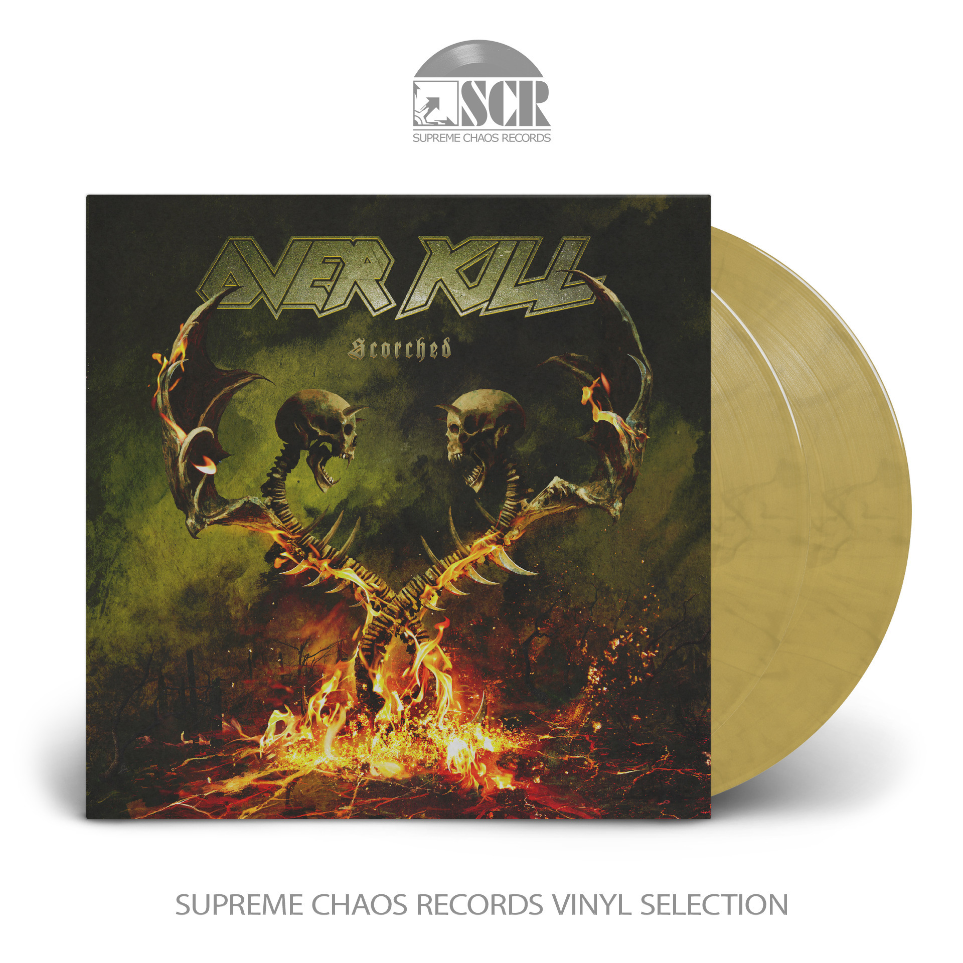 OVERKILL - Scorched · AZTEC GOLD DLP OVERKILL - Scorched · AZTEC GOLD DLP (Thrash Metal Vinyl)