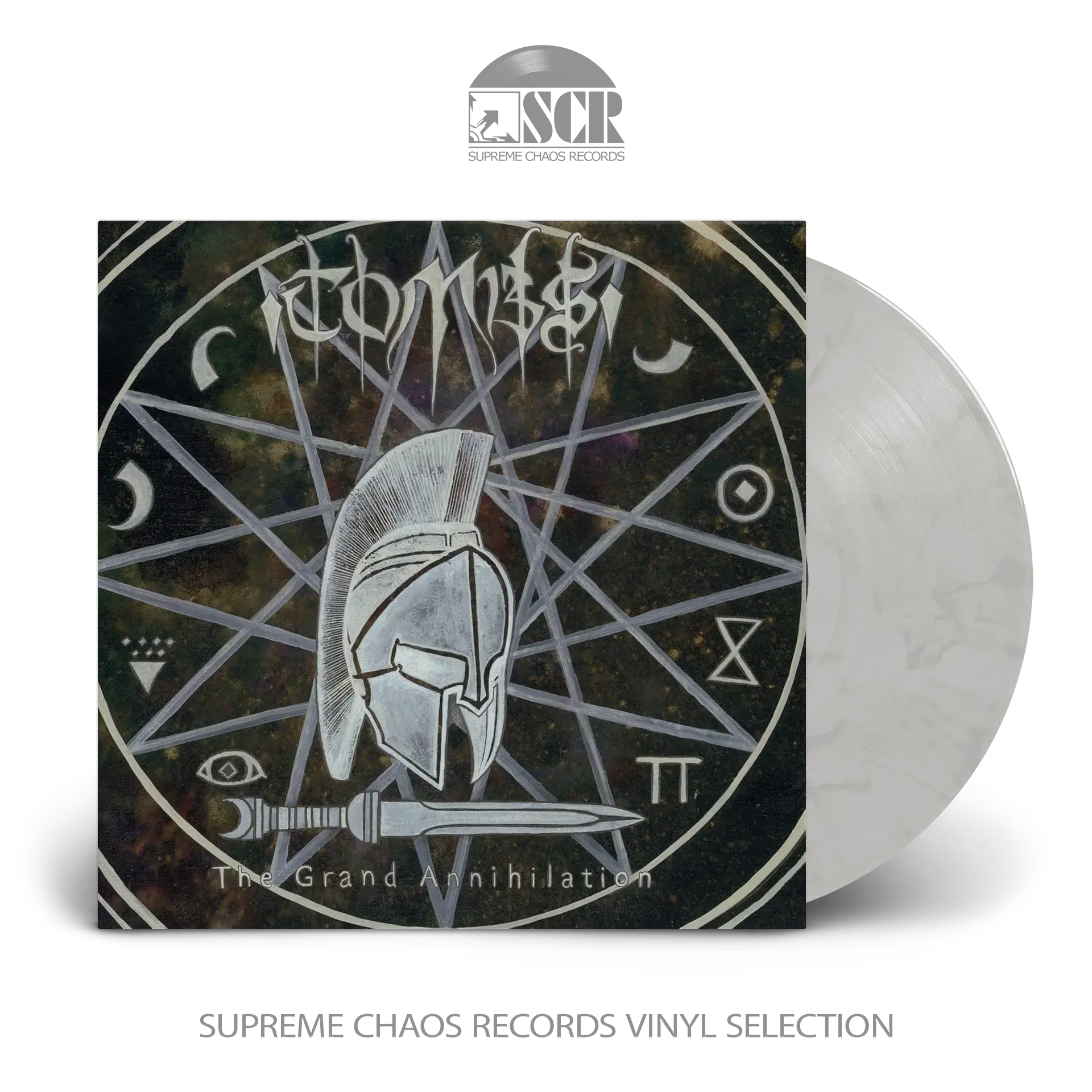 TOMBS · The Grand Annihilation [IVORY/GREY] | LP (Black Metal Vinyl)