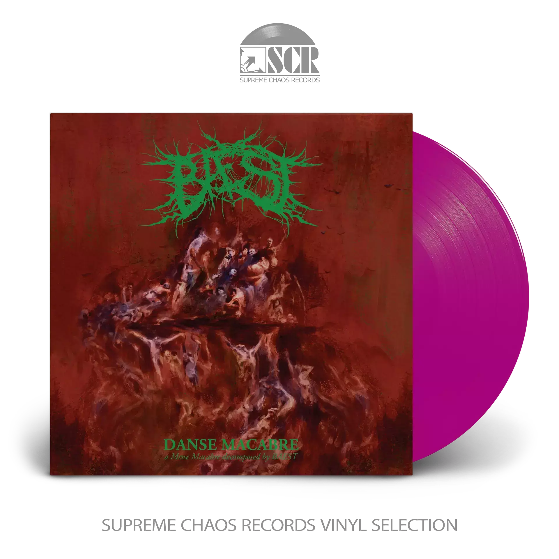 BAEST - Danse Macabre (Re-Issue 2023) [TRANSPARENT MAGENTA] · LP (Death Metal Vinyl)