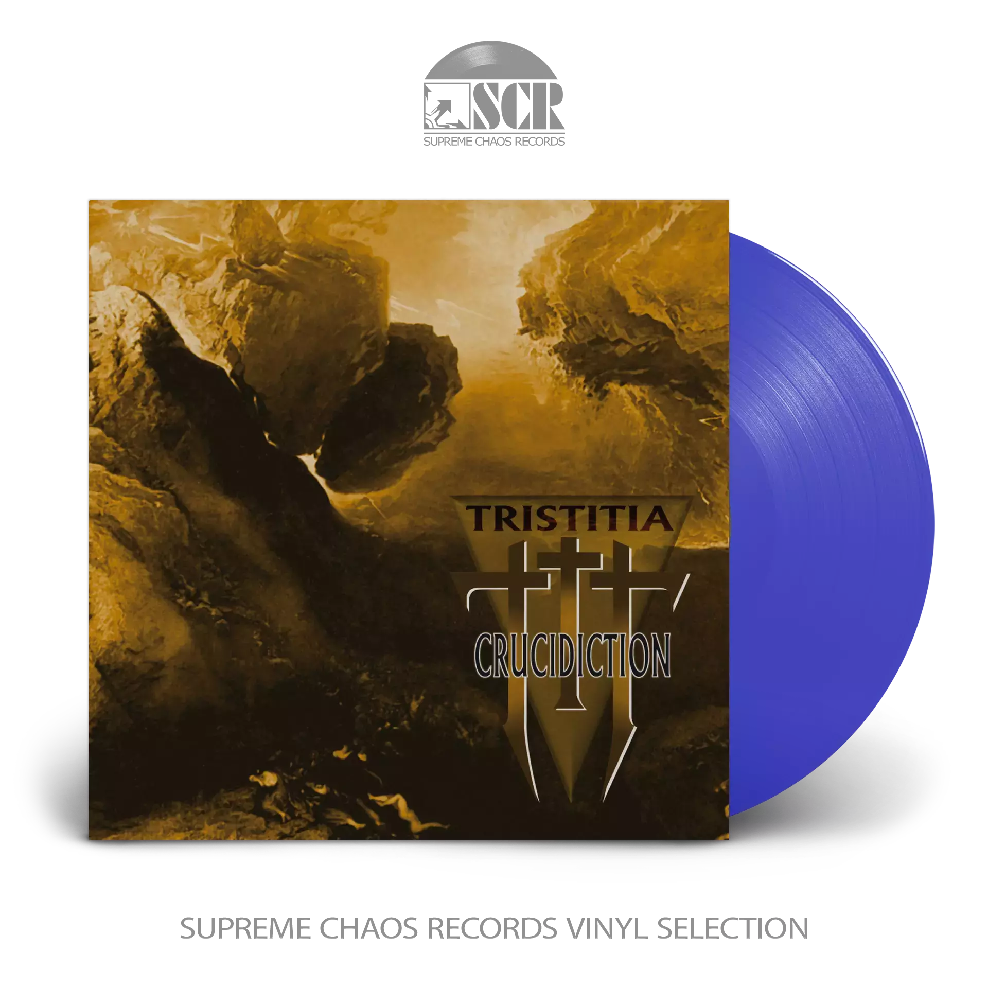 TRISTITIA - Crucidiction · BLUE LP (Doom Metal Vinyl)