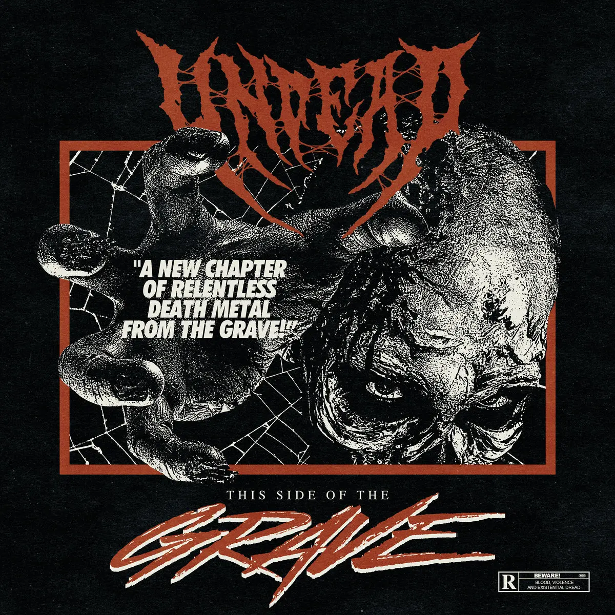 UNDEAD · This Side Of The Grave | CLEAR/RED/BLACK SPLATTER LP (Death Metal Vinyl) · Bild 1