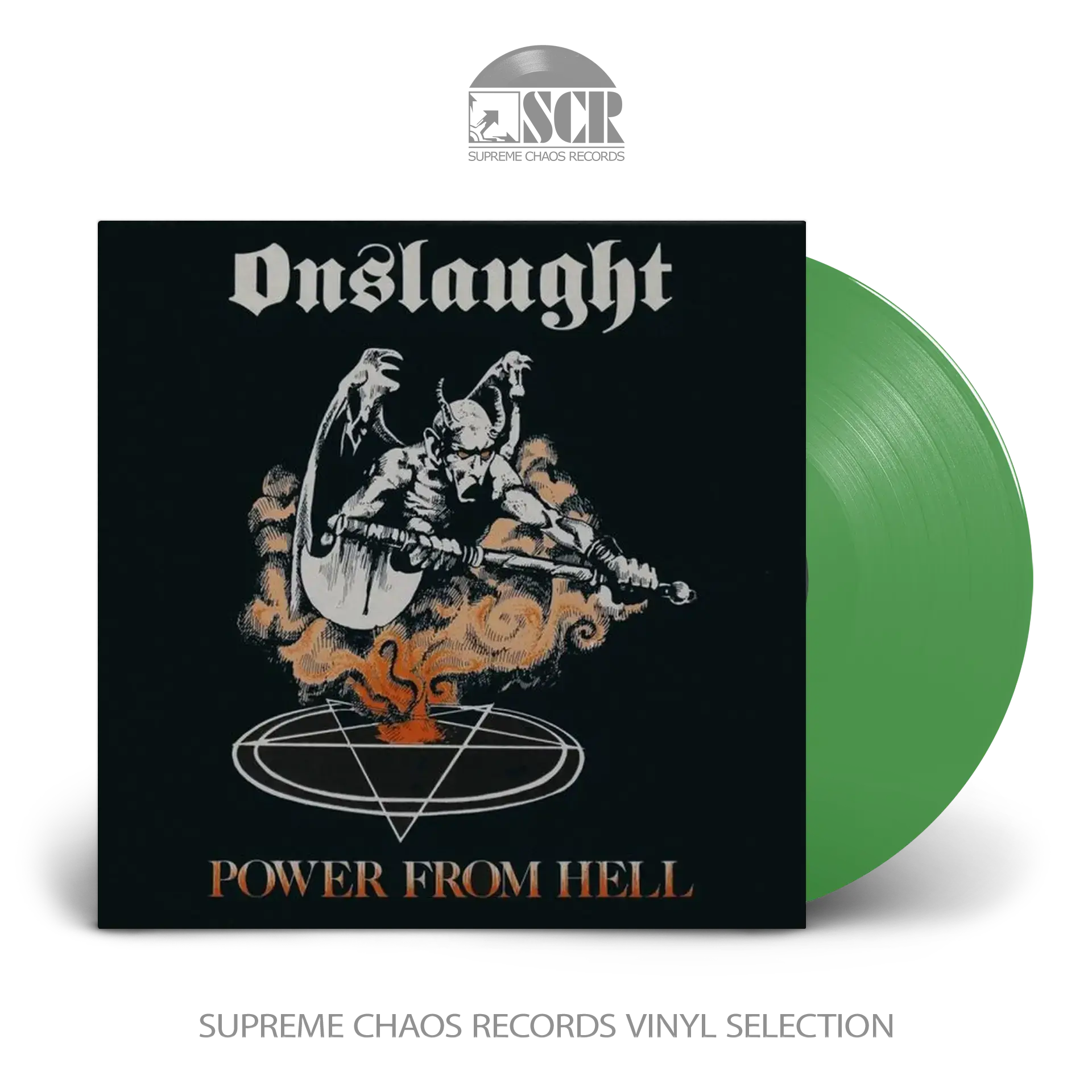 ONSLAUGHT - Power From Hell · GREEN LP ONSLAUGHT - Power From Hell · GREEN LP (Thrash Metal Vinyl)