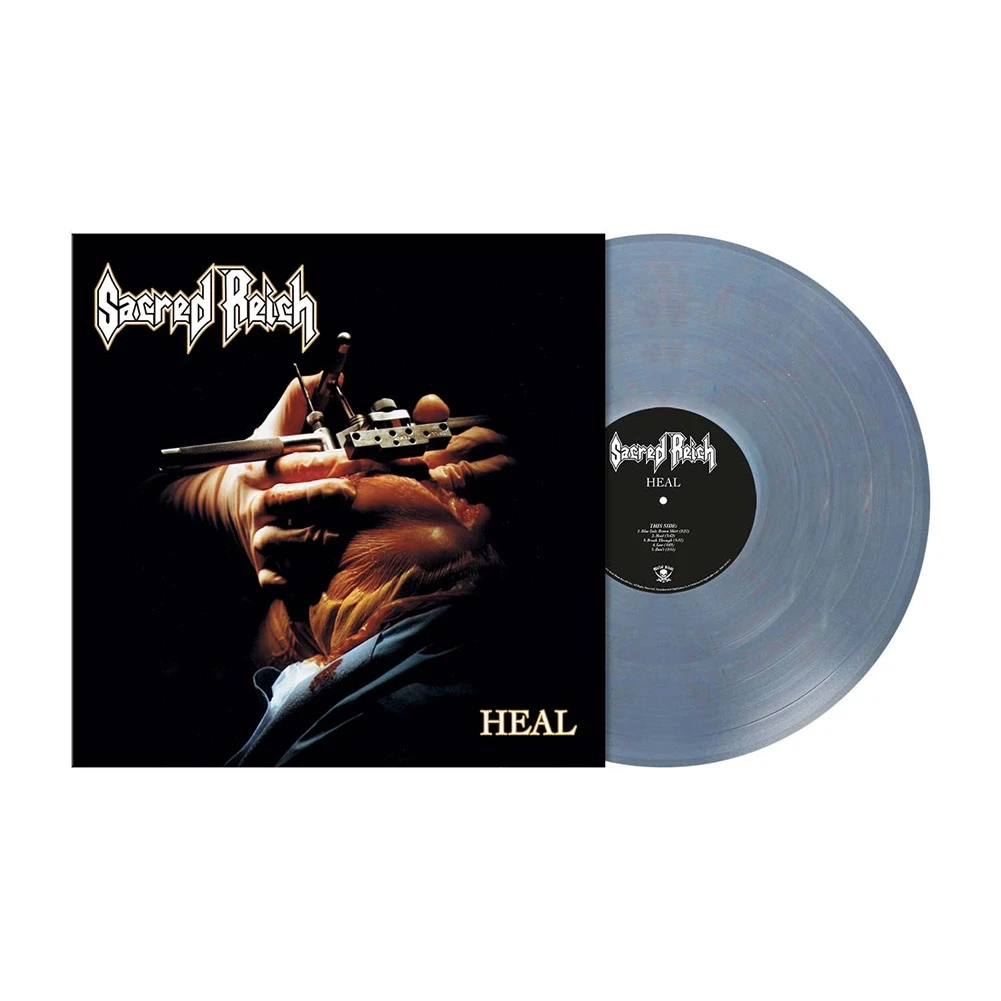 SACRED REICH · Heal (Re-Issue 2024) | TRANSPARENT STEEL BLUE MARBLED LP (Thrash Metal Vinyl)