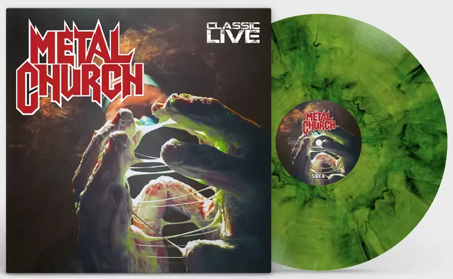 METAL CHURCH · Classic Live [YELLOW/BLUE/BLACK MARBLED] | LP (Heavy Metal Vinyl)