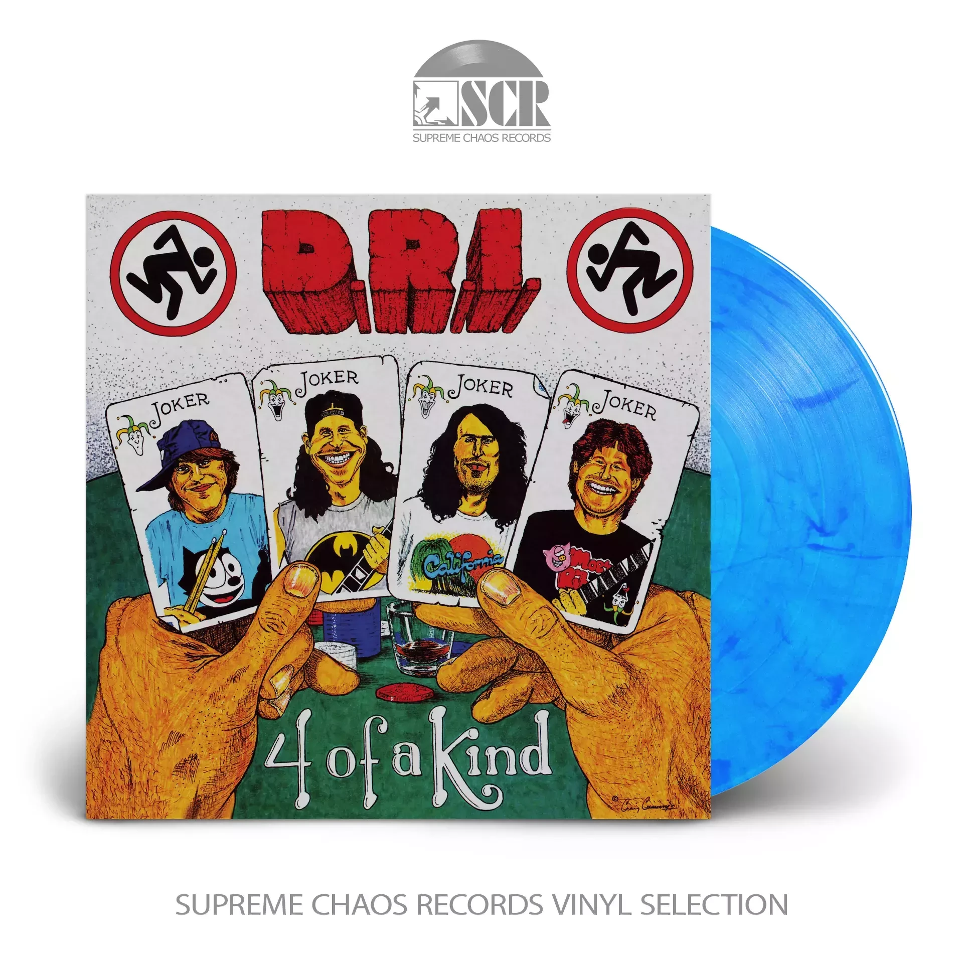 D.R.I. · Four Of A Kind | AZURE BLUE LP (Thrash Metal Vinyl)