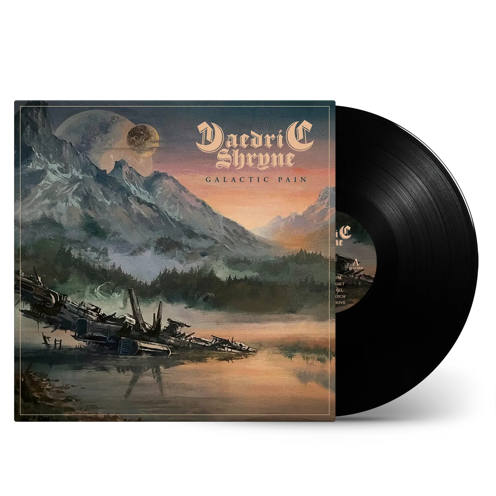 DAEDRIC SHRYNE · Galactic Pain | BLACK LP (Heavy Metal Vinyl)
