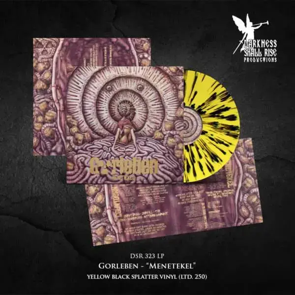 GORLEBEN · Menetekel | YELLOW/BLACK SPLATTER LP (Death Metal/Doom Metal/Black Metal Vinyl) · Bild 2