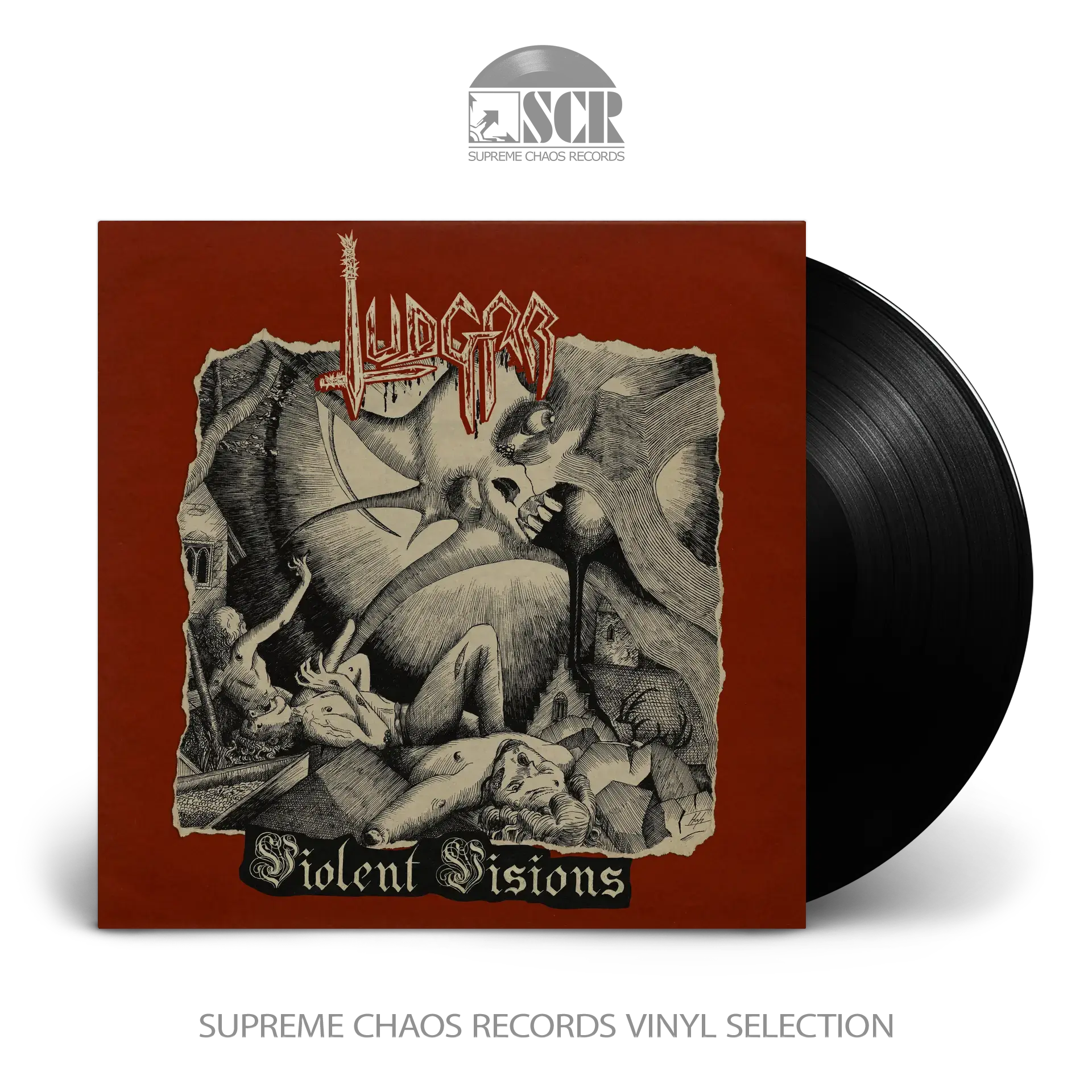 LUDGAR · Violent Visions | BLACK LP (Black Metal Vinyl)