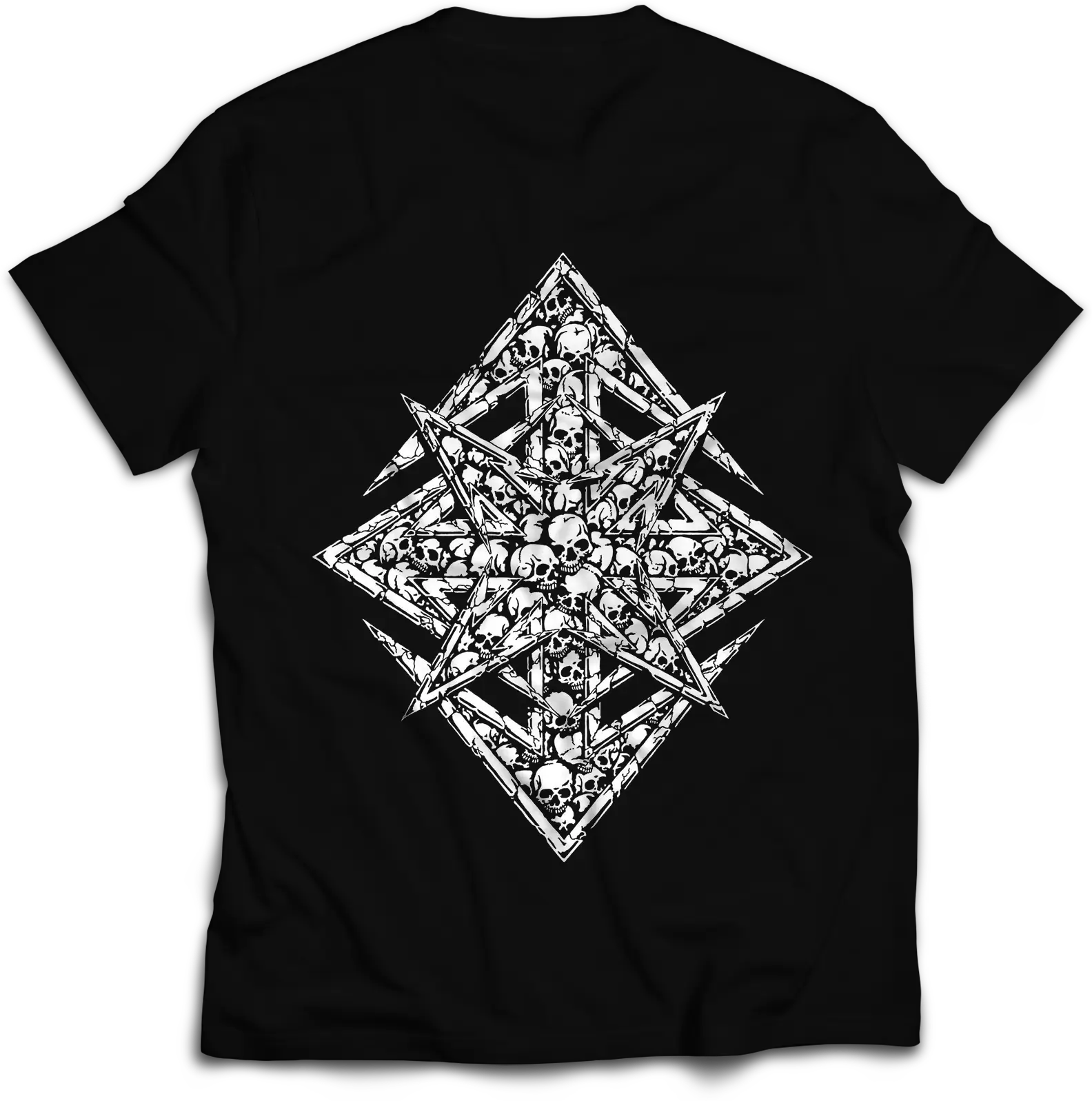 THRONEHAMMER - Chaos Star Logo [T-SHIRT] (Doom Metal/Epic Metal/Death Metal/Heavy Metal Clothes) · Bild 2