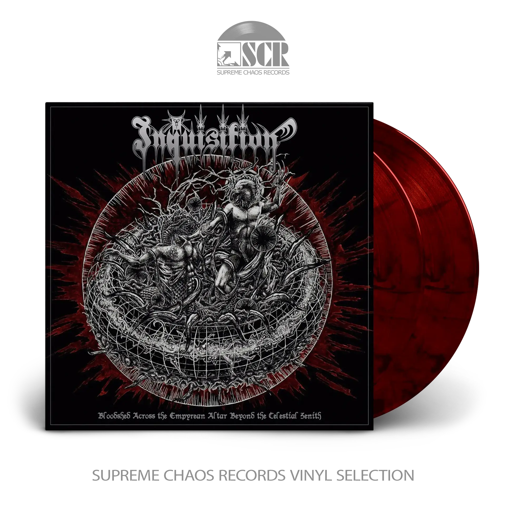 INQUISITION · Bloodshed Across The Empyrean Altar Beyond The Celestial Zenith | SMOKE RED 2LP (Black Metal Vinyl)