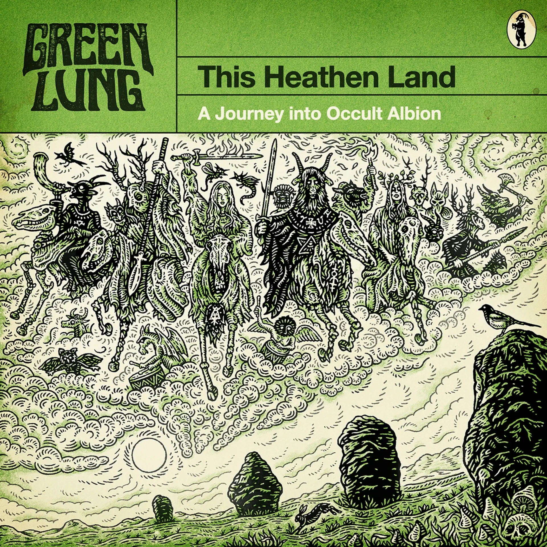 GREEN LUNG - This Heathen Land · TRANSPARENT ORANGE/BLACK SMOKE LP · Bild 1 GREEN LUNG - This Heathen Land · TRANSPARENT ORANGE/BLACK SMOKE LP (Stoner Rock Vinyl) · Bild 1