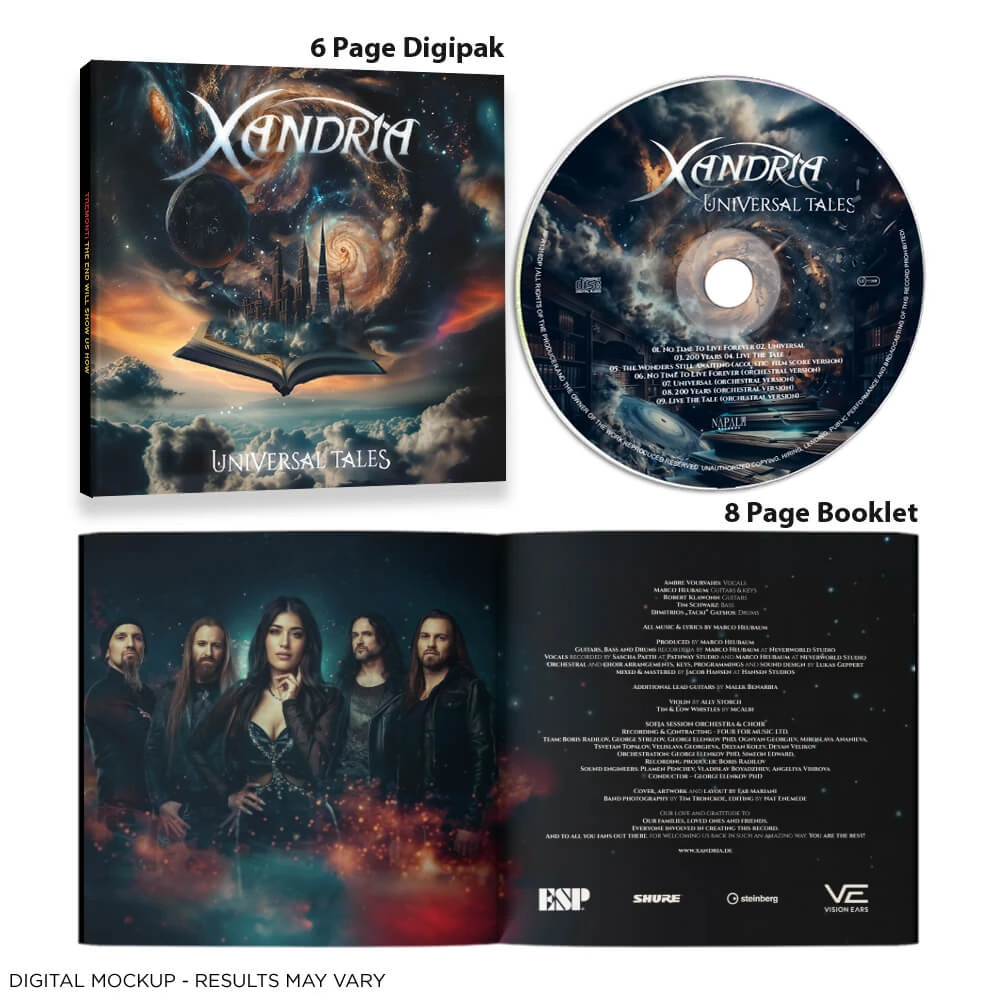XANDRIA · Universal Tales | DIGIPAK CD (Symphonic Metal CDs) · Bild 2