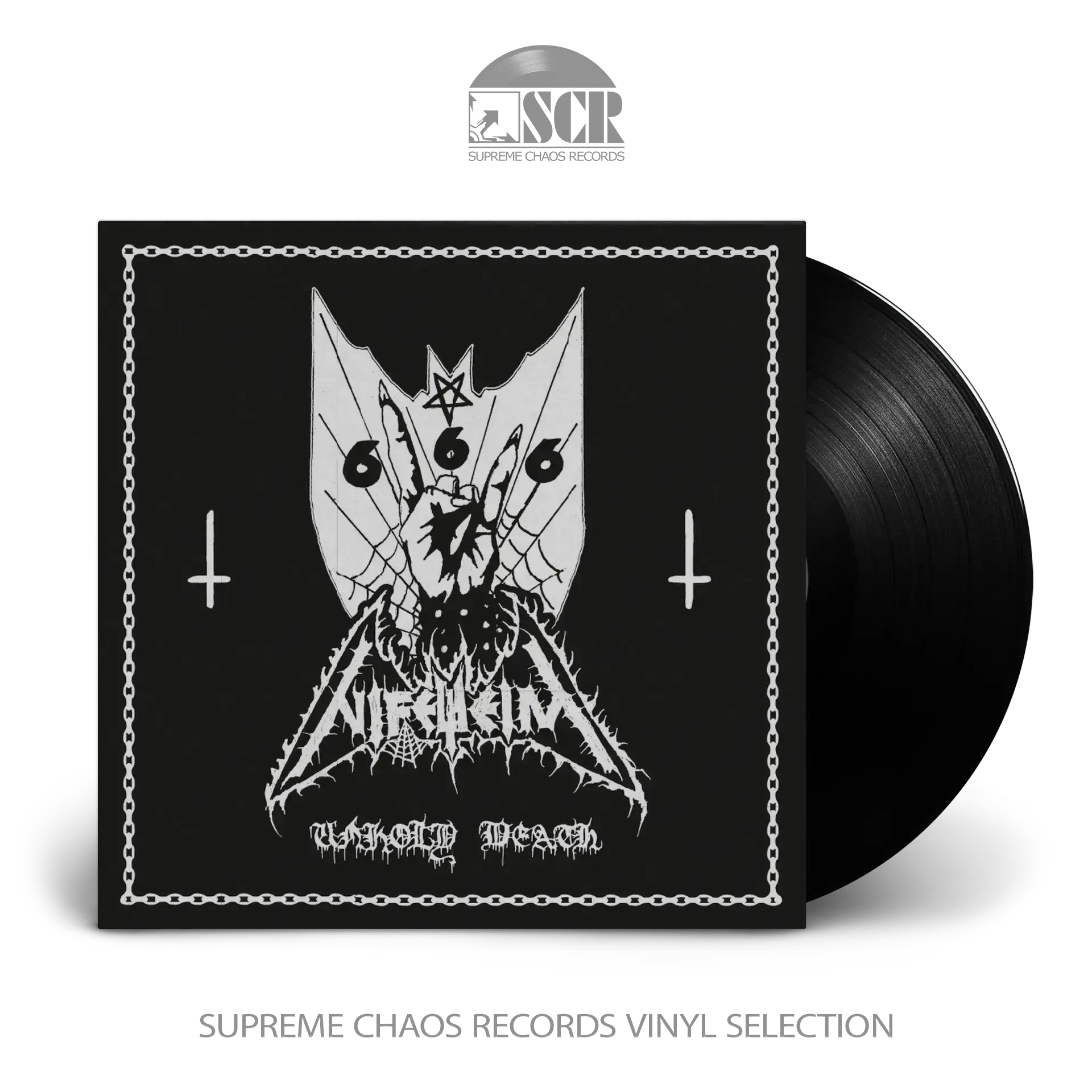 NIFELHEIM - Unholy Death · BLACK LP NIFELHEIM - Unholy Death · BLACK LP (Black Metal Vinyl)