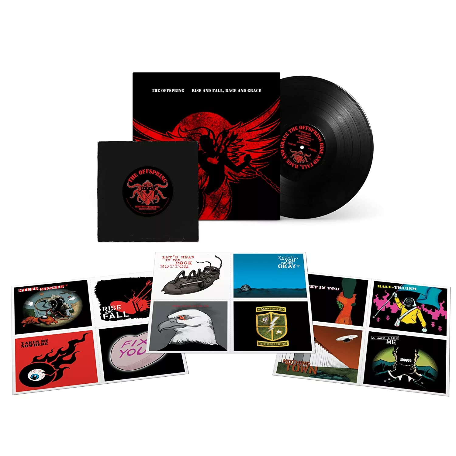 THE OFFSPRING · Rise And Fall, Rage And Grace | BLACK LP + 7" SET (Punk Rock Vinyl)