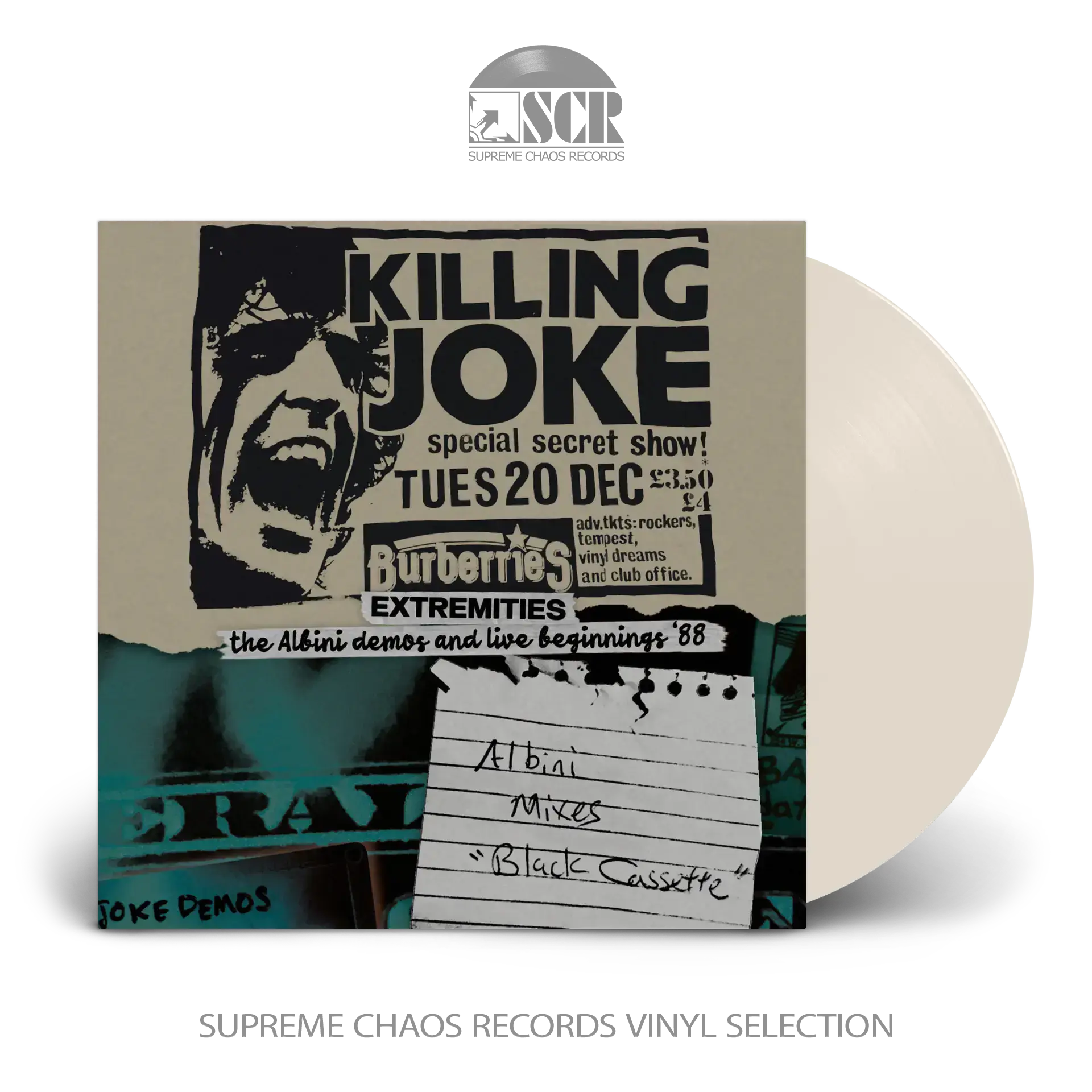 KILLING JOKE · Extremities, The Albini Demos And Live Beginnings '88 | WHITE LP (Punk Rock/Hard Rock Vinyl)