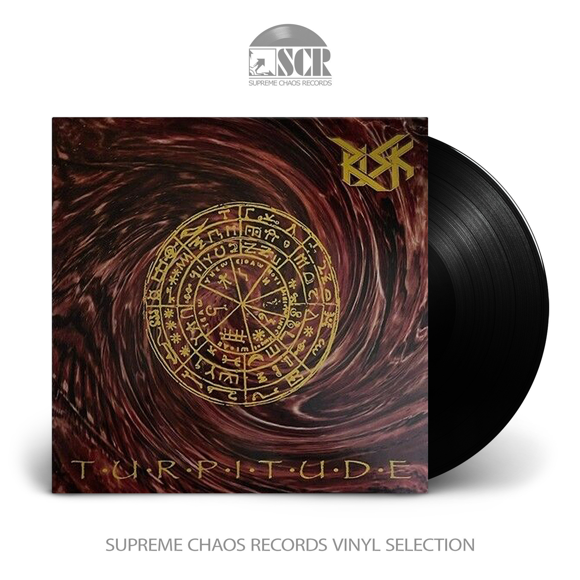 RISK · Turpitude | BLACK LP (Speed Metal Vinyl)