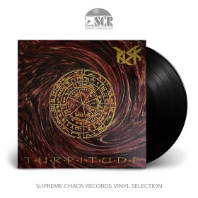 RISK · Turpitude | BLACK LP (Speed Metal Vinyl)