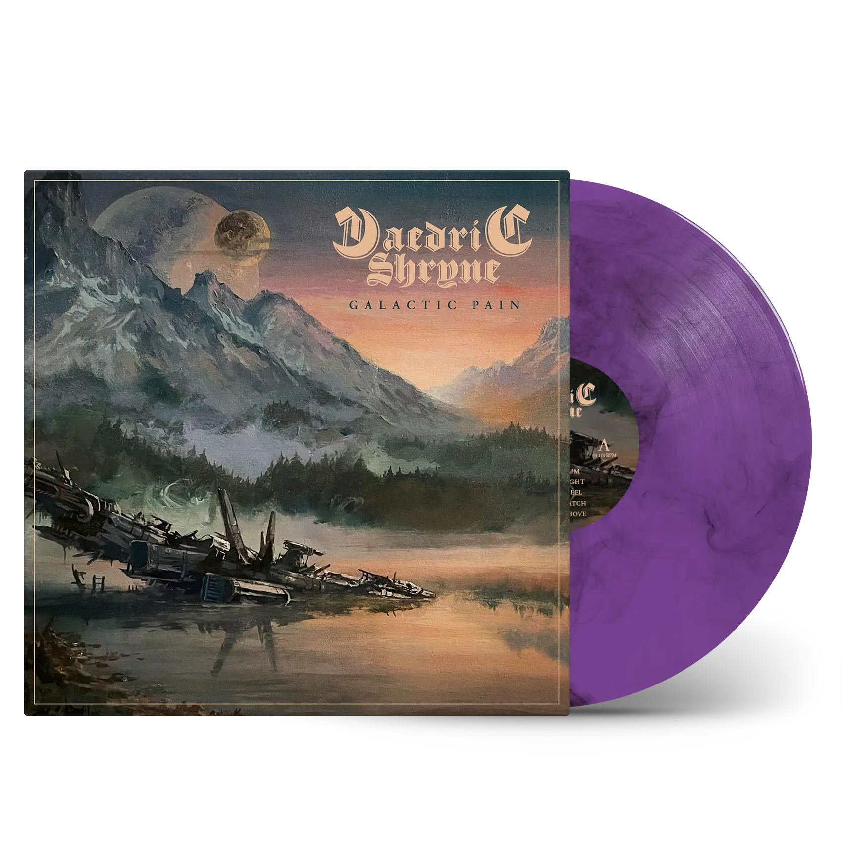 DAEDRIC SHRYNE · Galactic Pain | PURPLE/BLACK MARBLED LP (Heavy Metal Vinyl)