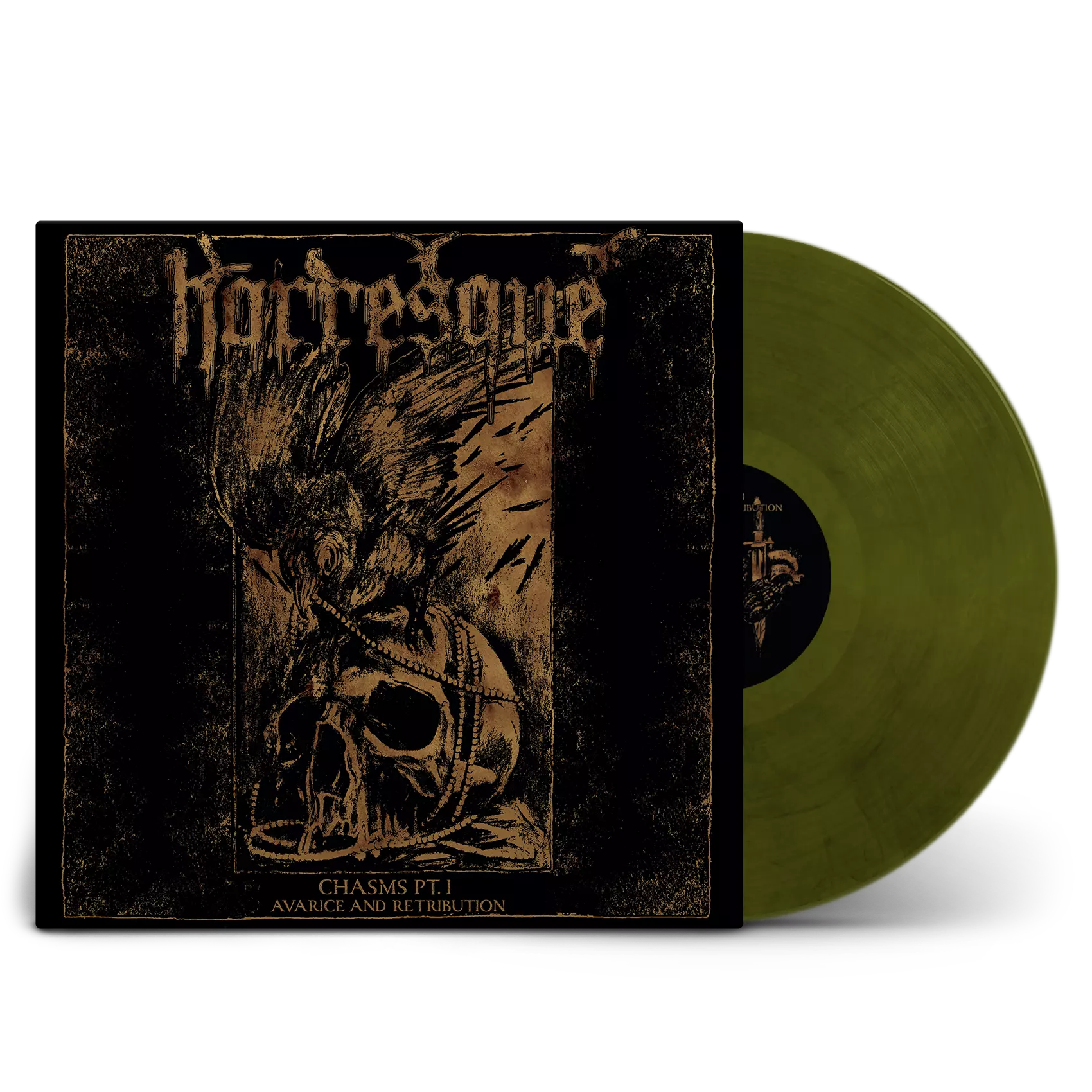 HORRESQUE · Chasms Pt. I - Avarice and Retribution | YELLOW/BLACK LP (Death Metal/Black Metal Vinyl)