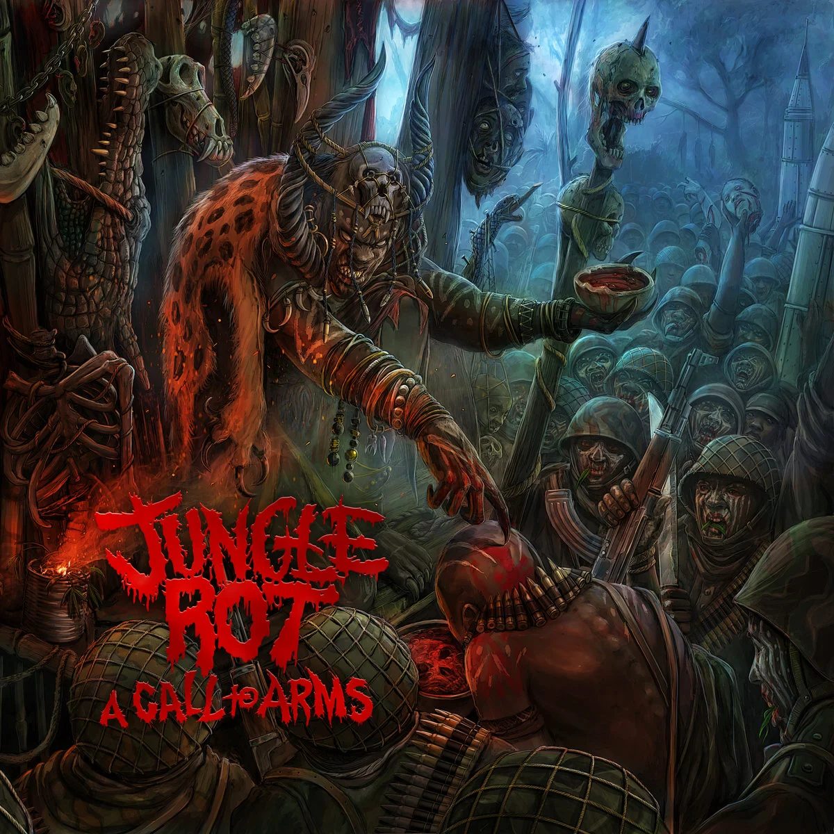JUNGLE ROT · A Call to Arms | BLOOD RED BLEND LP (Heavy Metal Vinyl) · Bild 1