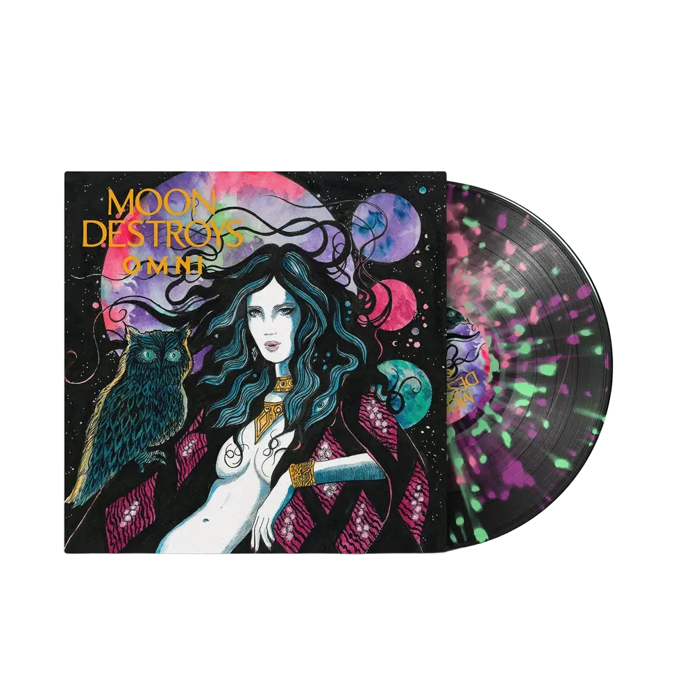 MOON DESTROYS · OMNI | SPLATTER LP (Doom Metal/Psychedelic Rock Vinyl)