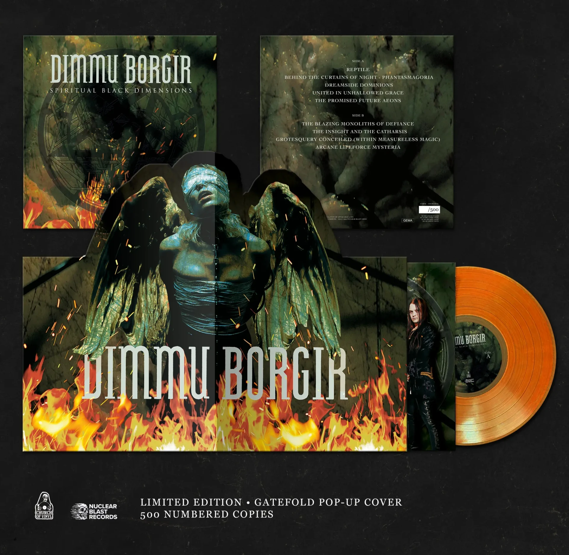 DIMMU BORGIR - Spiritual Black Dimensions · ORANGE LP (Black Metal Vinyl)