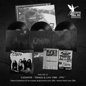 CADAVER · Demos & Live 1988-1991 | BLACK 3LP (Death Metal Vinyl) · Bild 3
