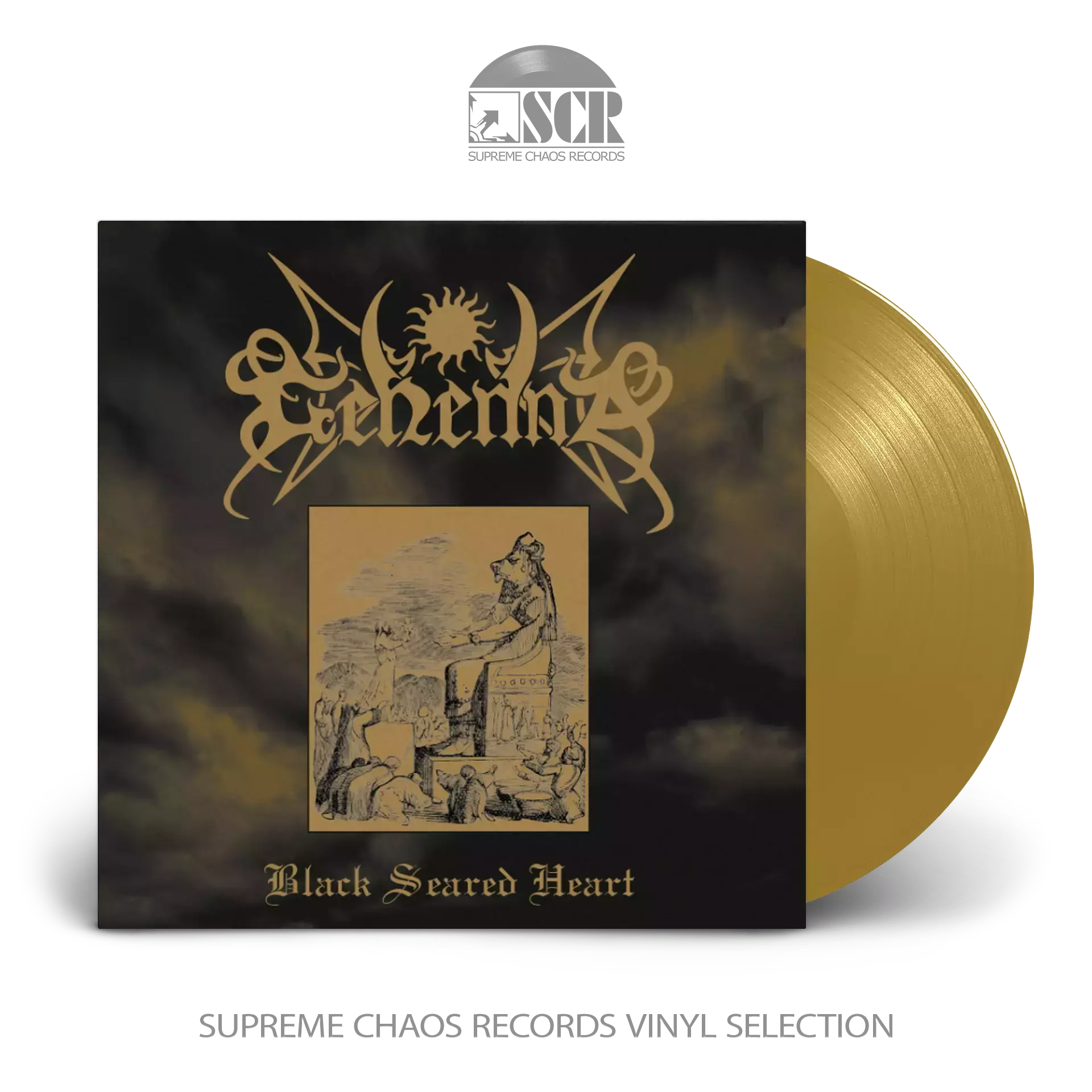 GEHENNA · Black Seared Heart | GOLD LP (Black Metal Vinyl)