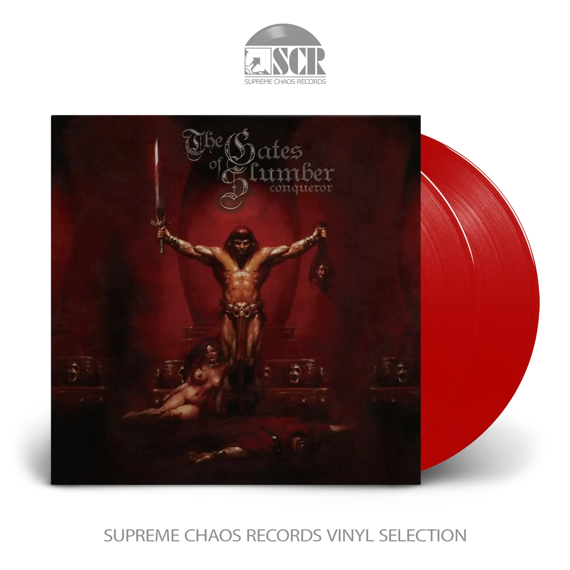 THE GATES OF SLUMBER · Conqueror | RED 2LP (Doom Metal Vinyl)