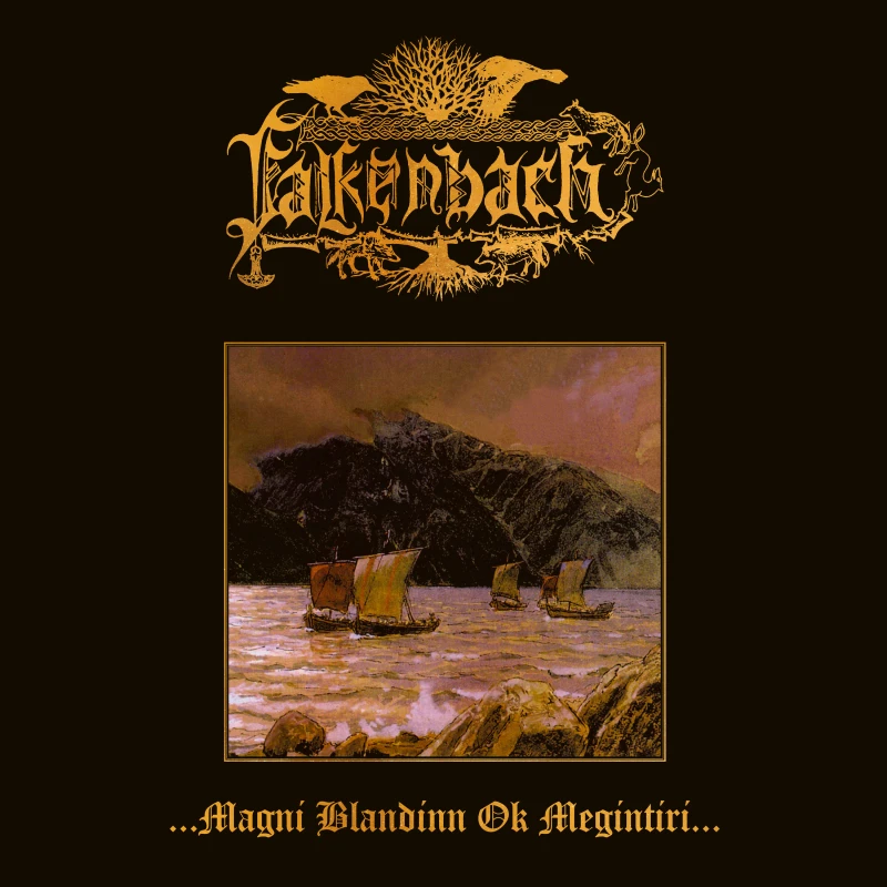 FALKENBACH · ...Magni Blandinn Ok Megintíri... | YELLOW/BLACK MARBLED LP (Black Metal/Folk Vinyl) · Bild 1