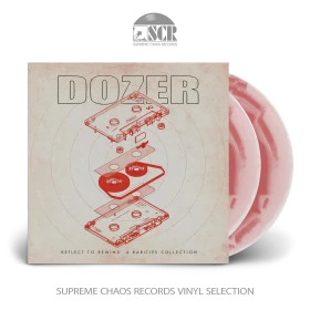 DOZER · Reflect to Rewind: A Rarities Collection | BONE WHITE RED MARBLED 2LP (Stoner Rock Vinyl)