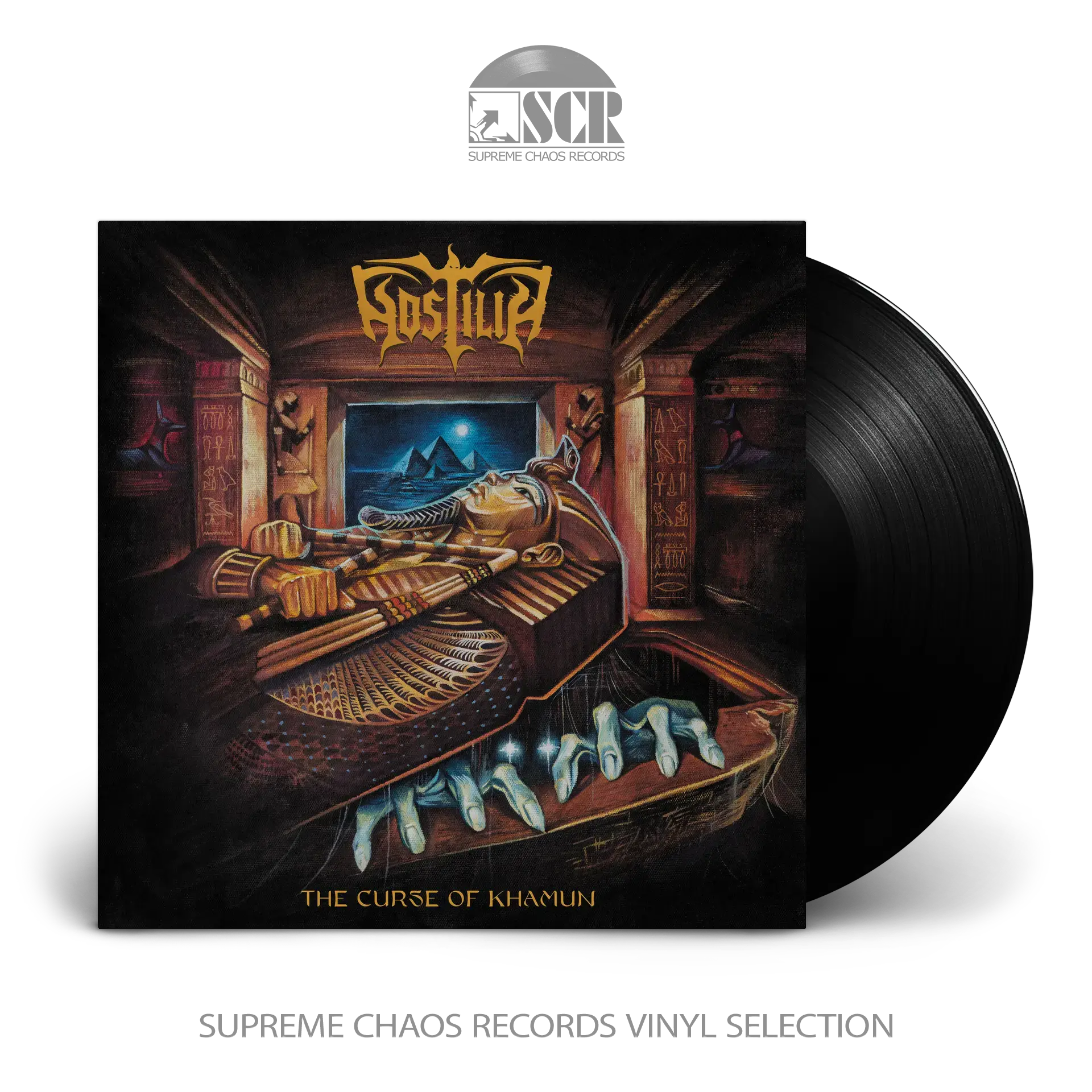 HOSTILIA · The Curse of Khamun | BLACK LP (Thrash Metal Vinyl)