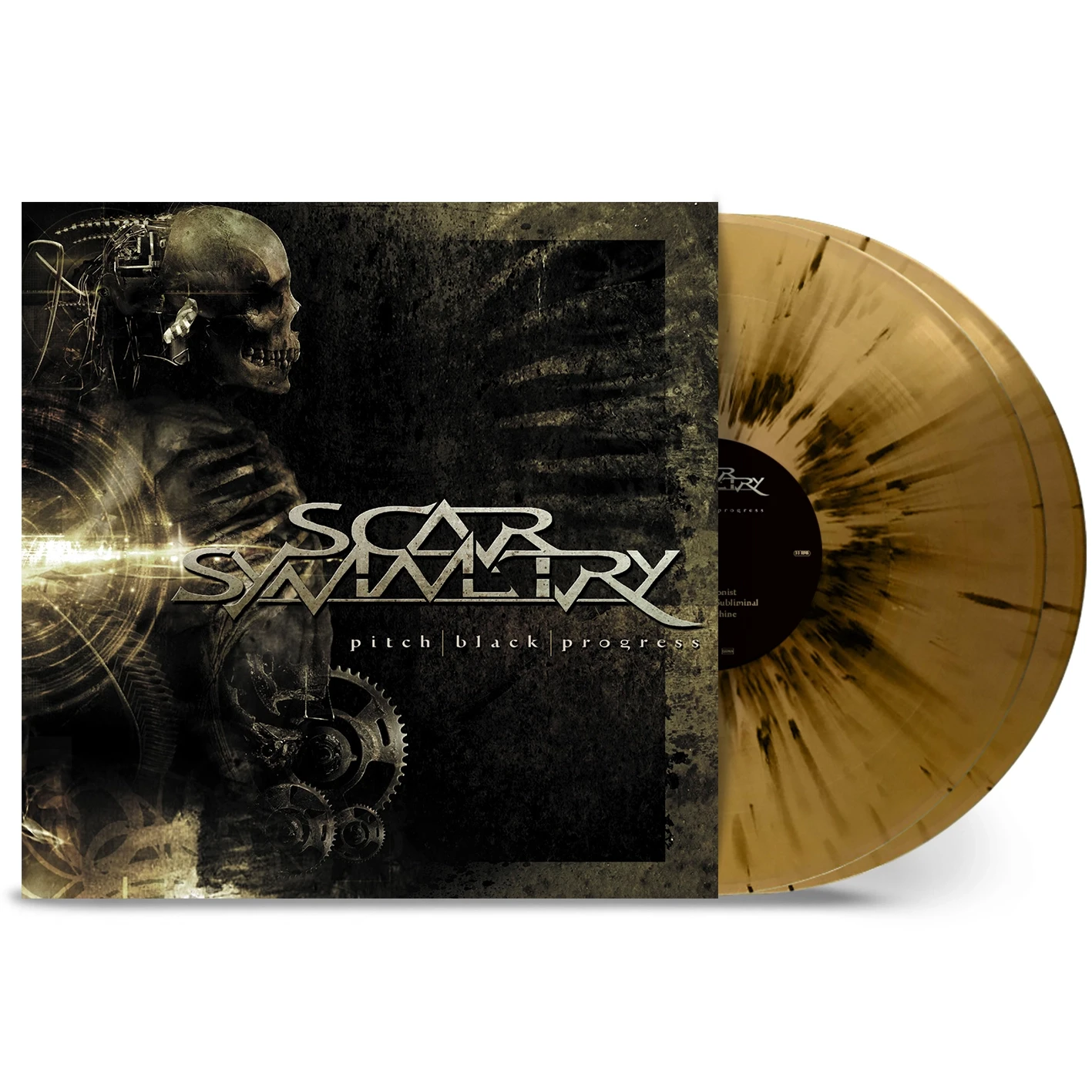 SCAR SYMMETRY · Pitch Black Progress | GOLD/BLACK SPLATTER DLP (Melodic Death Metal Vinyl)