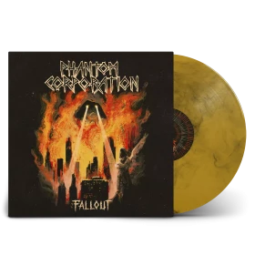 PHANTOM CORPORATION · Fallout | ORANGE/BLACK LP (Death Metal Vinyl)