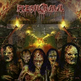 FLESHCRAWL · As Blood Rains From The Sky ... We Walk The Path Of Endless Fire | BLACK LP (Death Metal Vinyl) · Bild 1