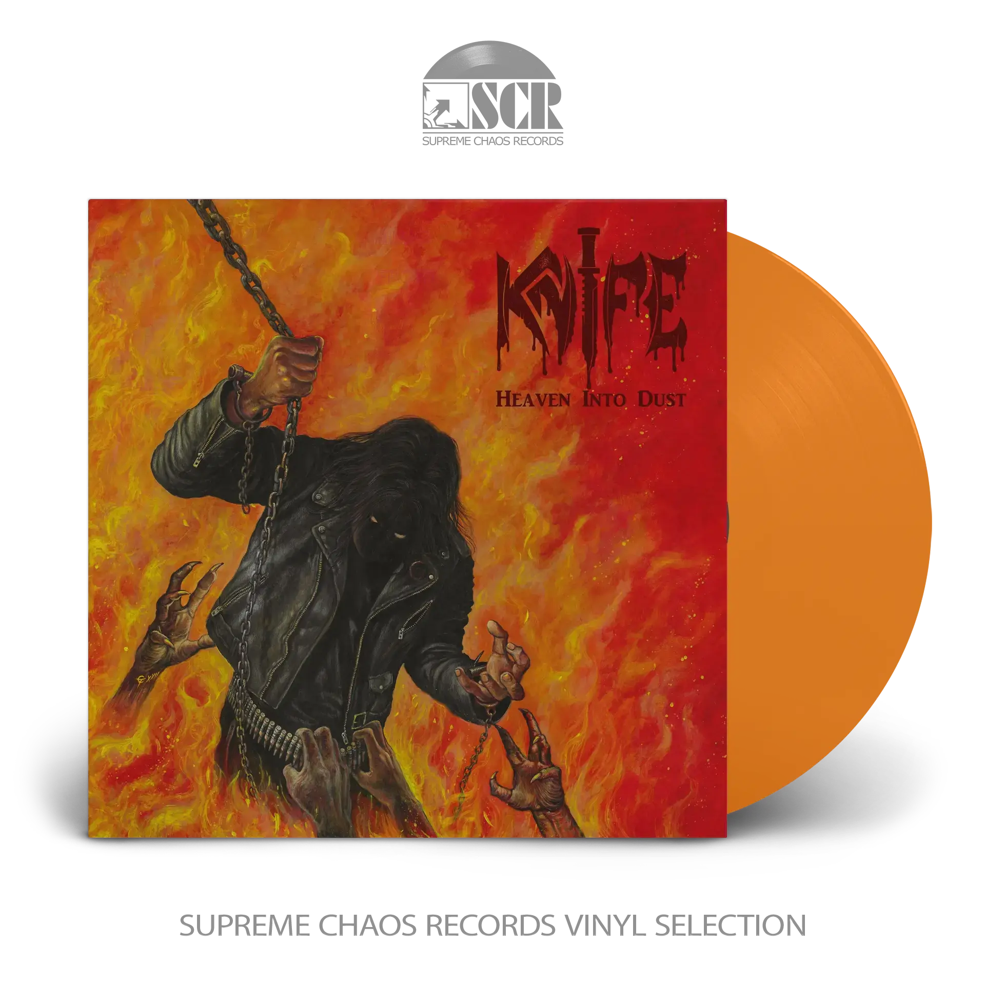 KNIFE - Heaven Into Dust [ORANGE LP] (Heavy Metal/Thrash Metal/Speed Metal Vinyl)