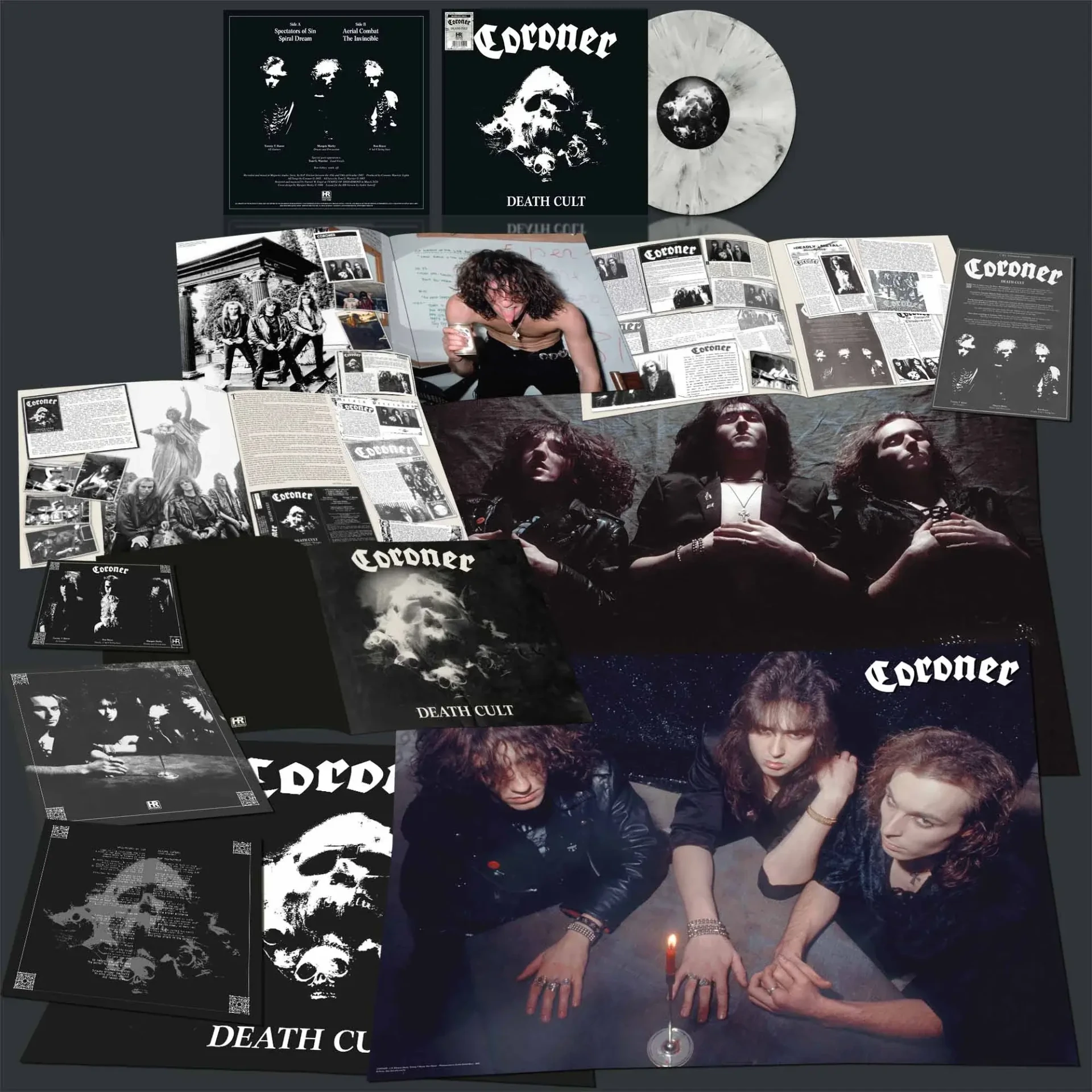 CORONER - Death Cult [WHITE/BLACK MARBLED LP] (Thrash Metal Vinyl) · Bild 2