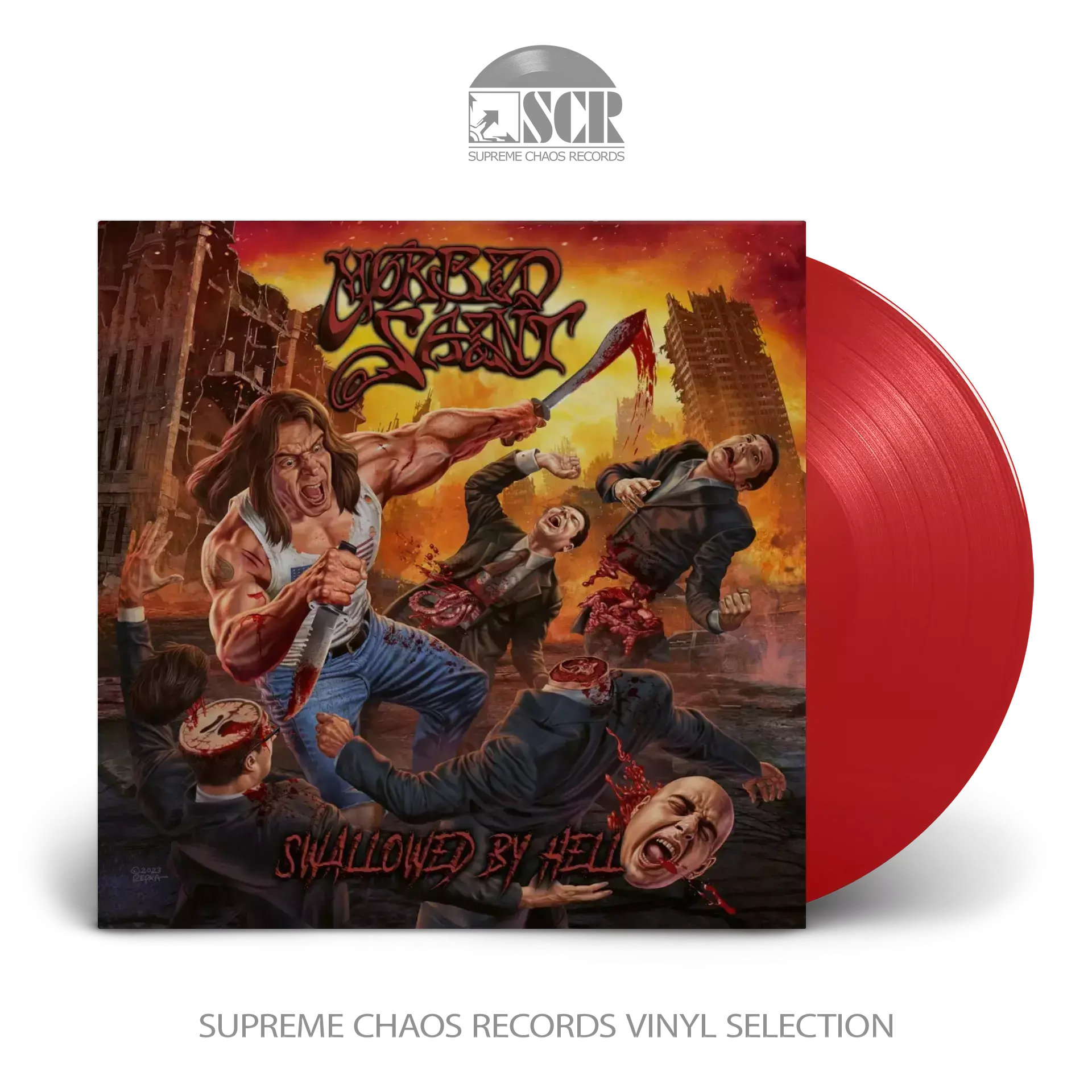 MORBID SAINT · Swallowed By Hell | RED LP (Thrash Metal Vinyl)