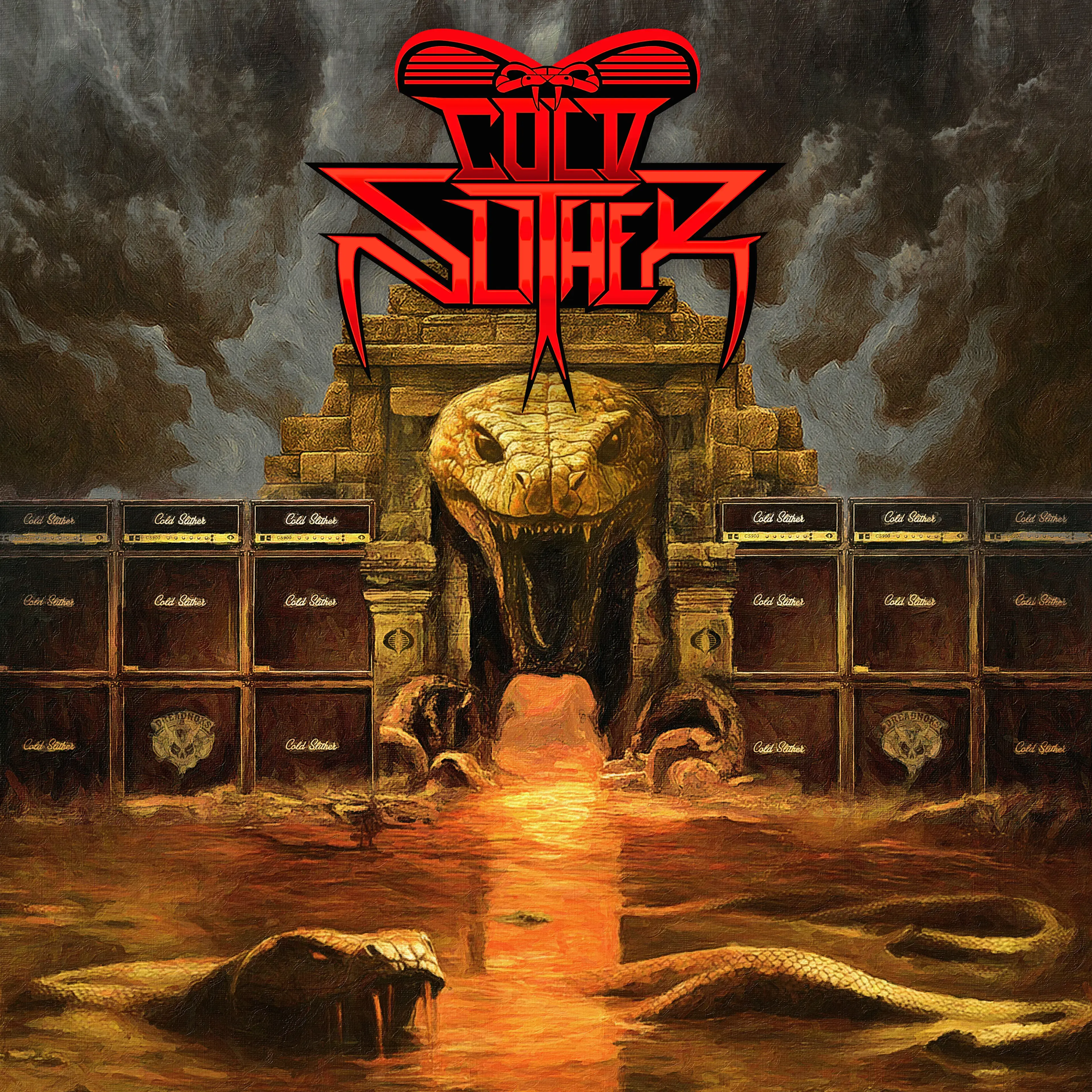 COLD SLITHER · Cold Slither | SWAMP GREEN MARBLED LP (Heavy Metal Vinyl) · Bild 1