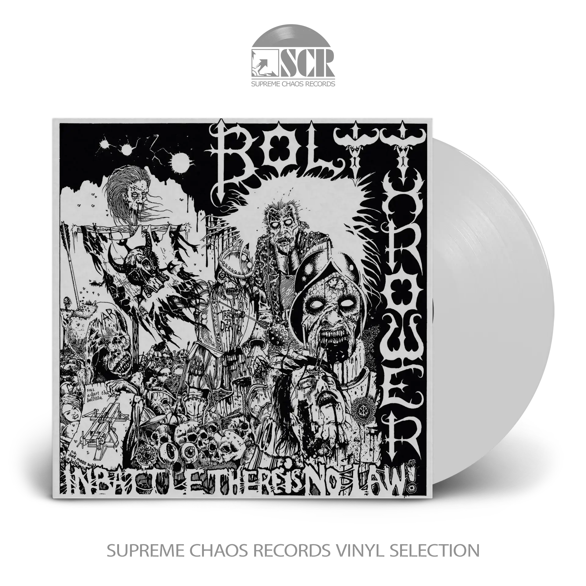 BOLT THROWER - In Battle There Is No Law! (Re-Release) · WHITE LP (Death Metal Vinyl)