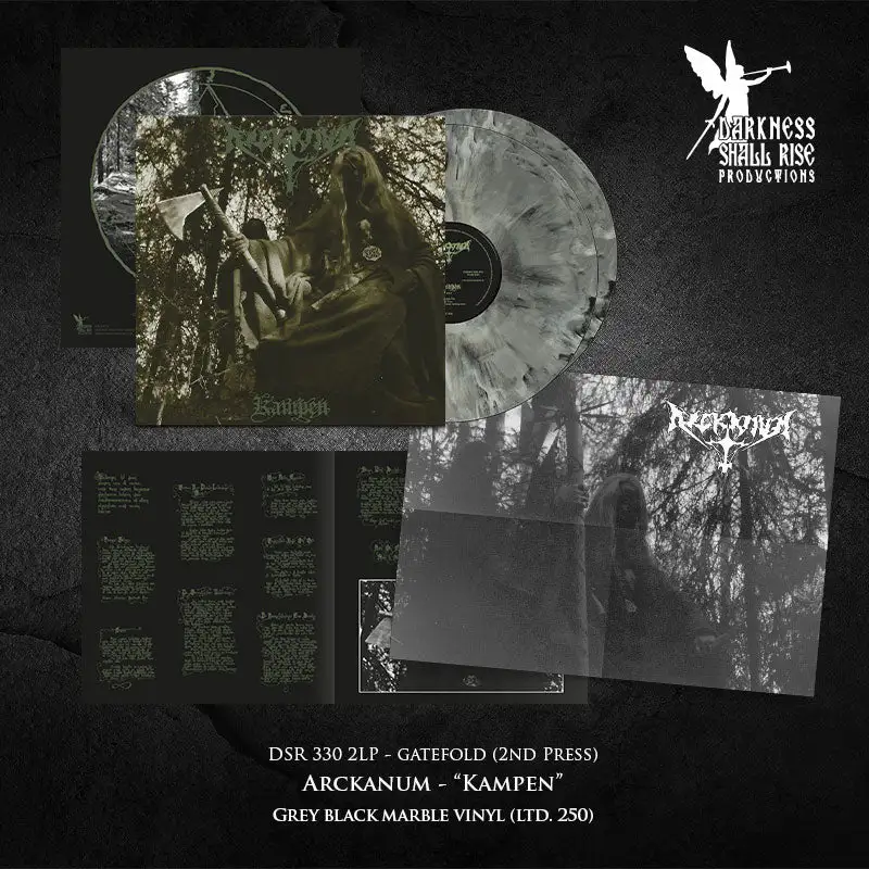 ARCKANUM · Kampen (Re-Release) | GREY MARBLED 2LP (Black Metal Vinyl) · Bild 2