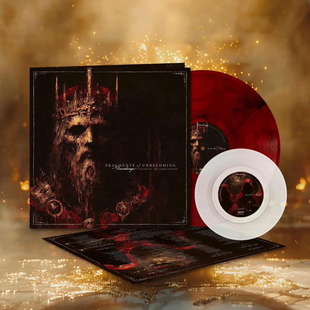 FRAGMENTS OF UNBECOMING · Dawnbringer | RED/BLACK LP+7" (Melodic Death Metal Vinyl) · Bild 3