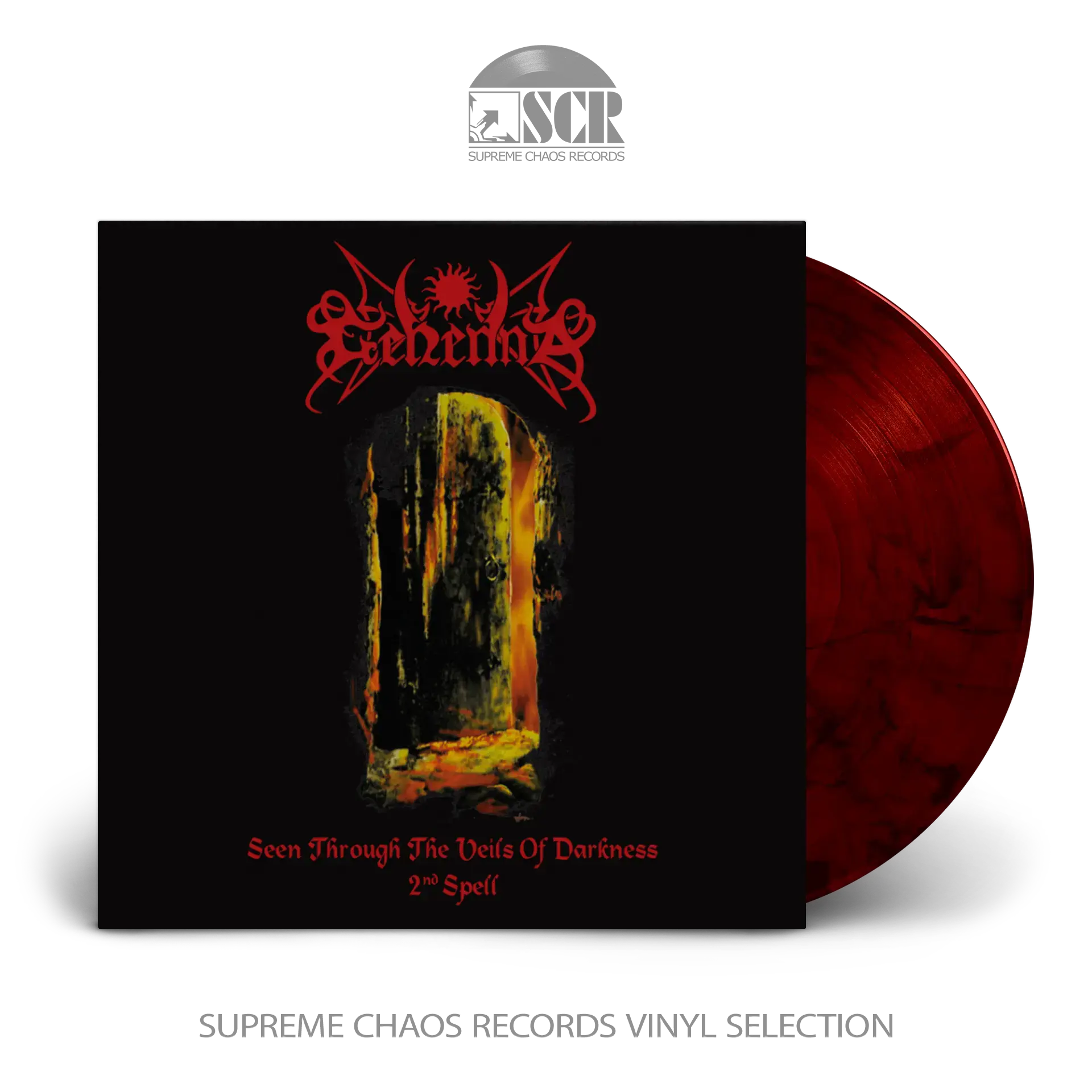 GEHENNA · Seen Through The Veils Of Darkness (Re-Release) | TRANSPARENT RED GALAXY LP (Black Metal Vinyl)
