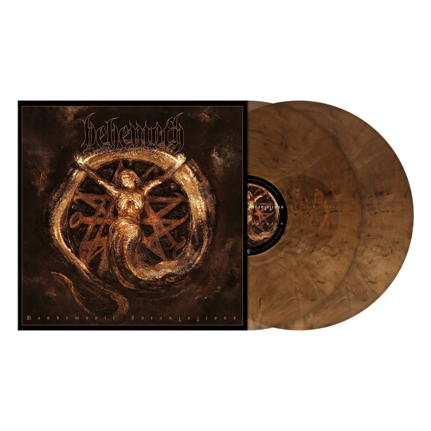 BEHEMOTH · Pandemonic Incantations | CLEAR/BROWN MARBLED 2LP (Black Metal/Death Metal Vinyl) · Bild 3