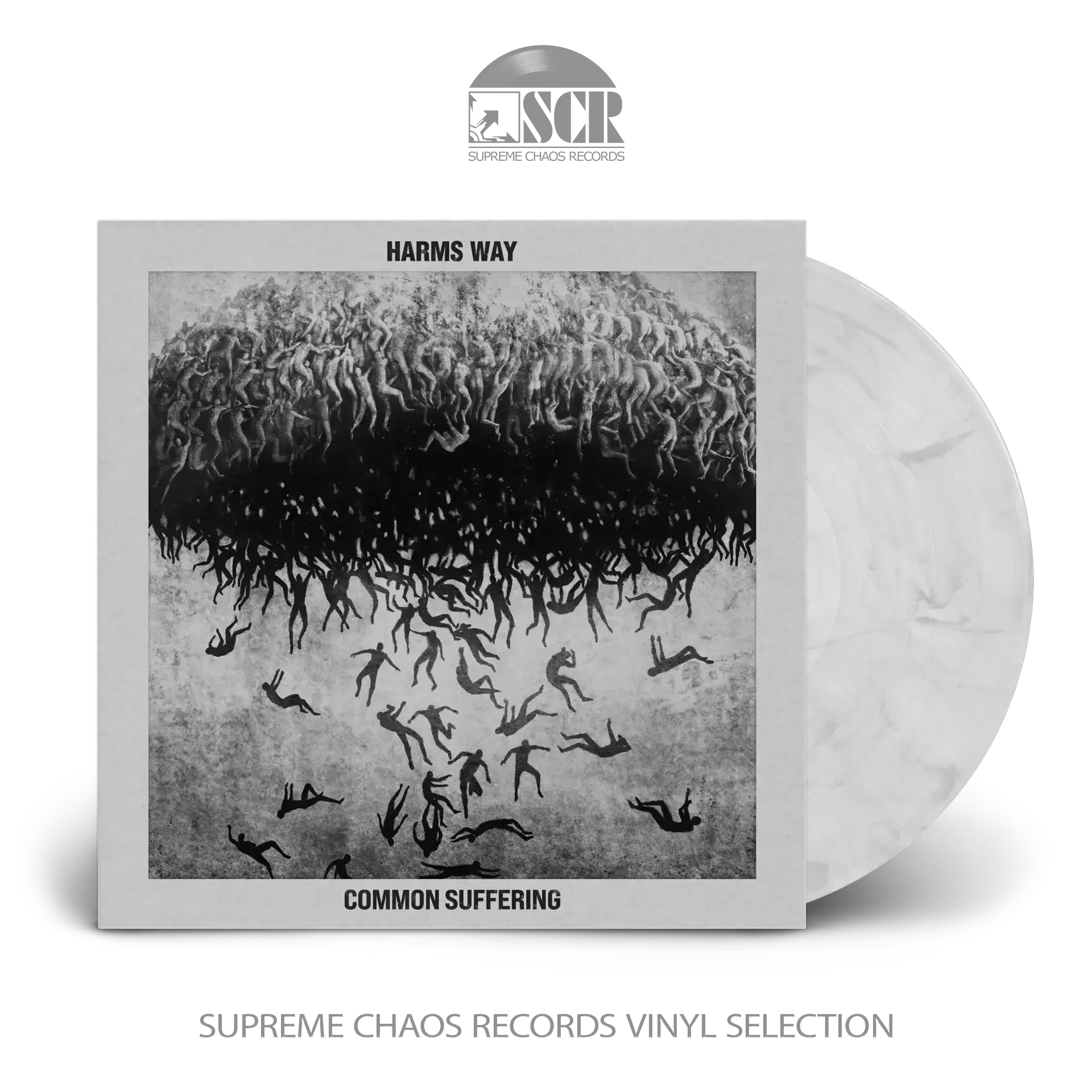 HARMS WAY - Common Suffering · WHITE/BLACK MARBLED LP (Hardcore Punk Vinyl)
